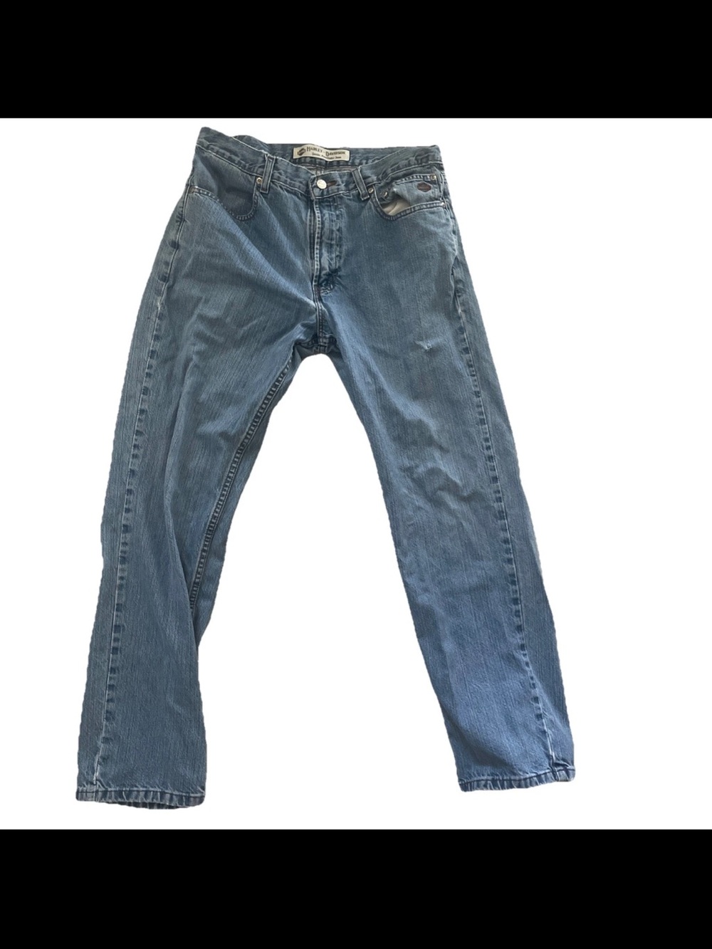 Harley Davidson Motorcycles Men's Blue Jeans 32/30 few holes